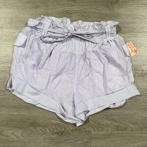 Free People Movement Lavender Women's Shorts Cargo Paperbag Athletic‎